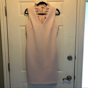Petal pink Calvin Klein scuba sheath
